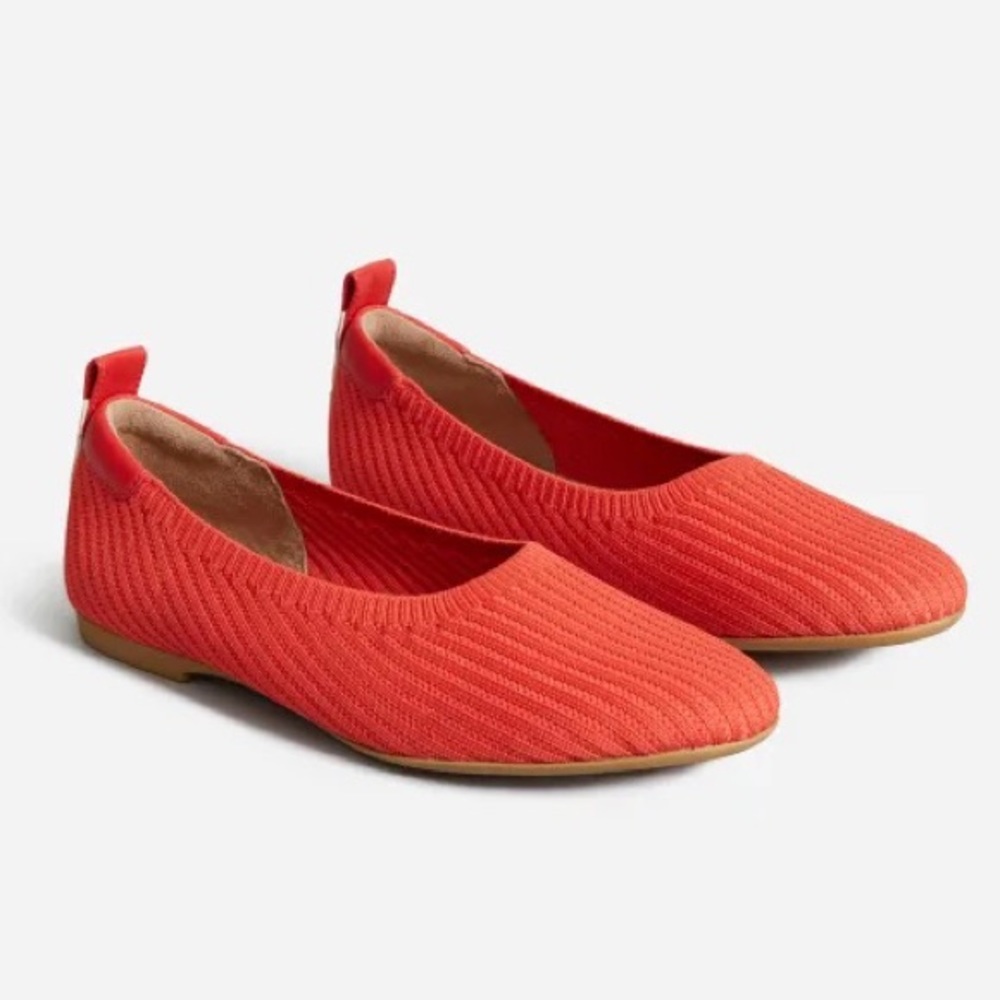 Everlane The Day Glove ReKnit flat - Red/Orange Size 7